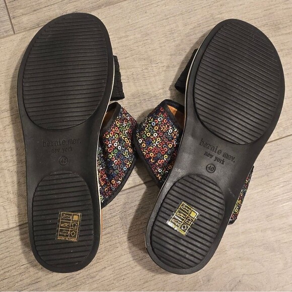 Bernie Mev Apollo Slide Sandals Black Multicolor Size US 9 - Picture 6 of 8